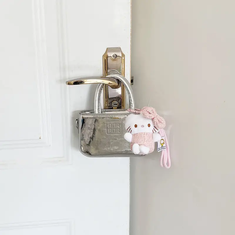Laser Shiny Pink Mini Crossbody Bag for Girls - Image 6