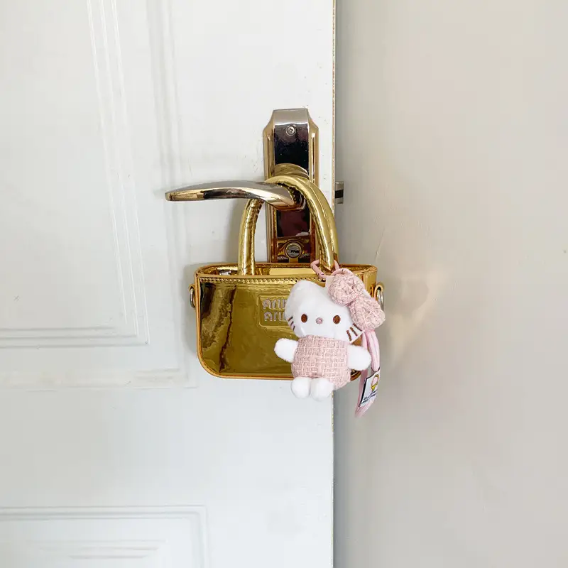 Laser Shiny Pink Mini Crossbody Bag for Girls - Image 8