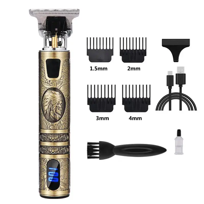 Cross-Border T9 Electric Hair Clipper Oil Head Trimmer Bald Electric Clipper Professional Hair Clipper Trimmer