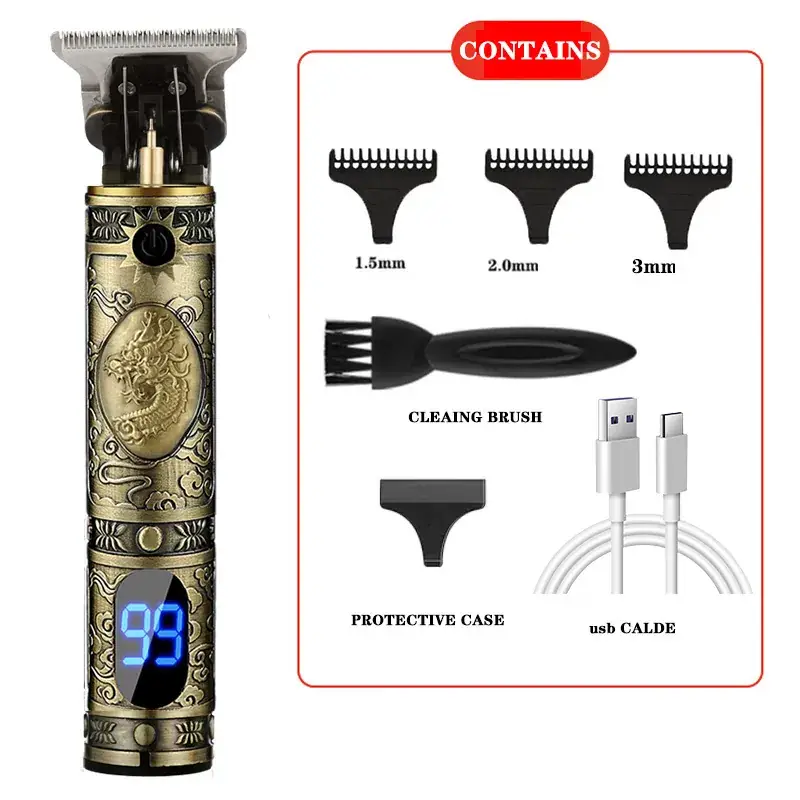 Cross-Border T9 Electric Hair Clipper Oil Head Trimmer Bald Electric Clipper Professional Hair Clipper Trimmer