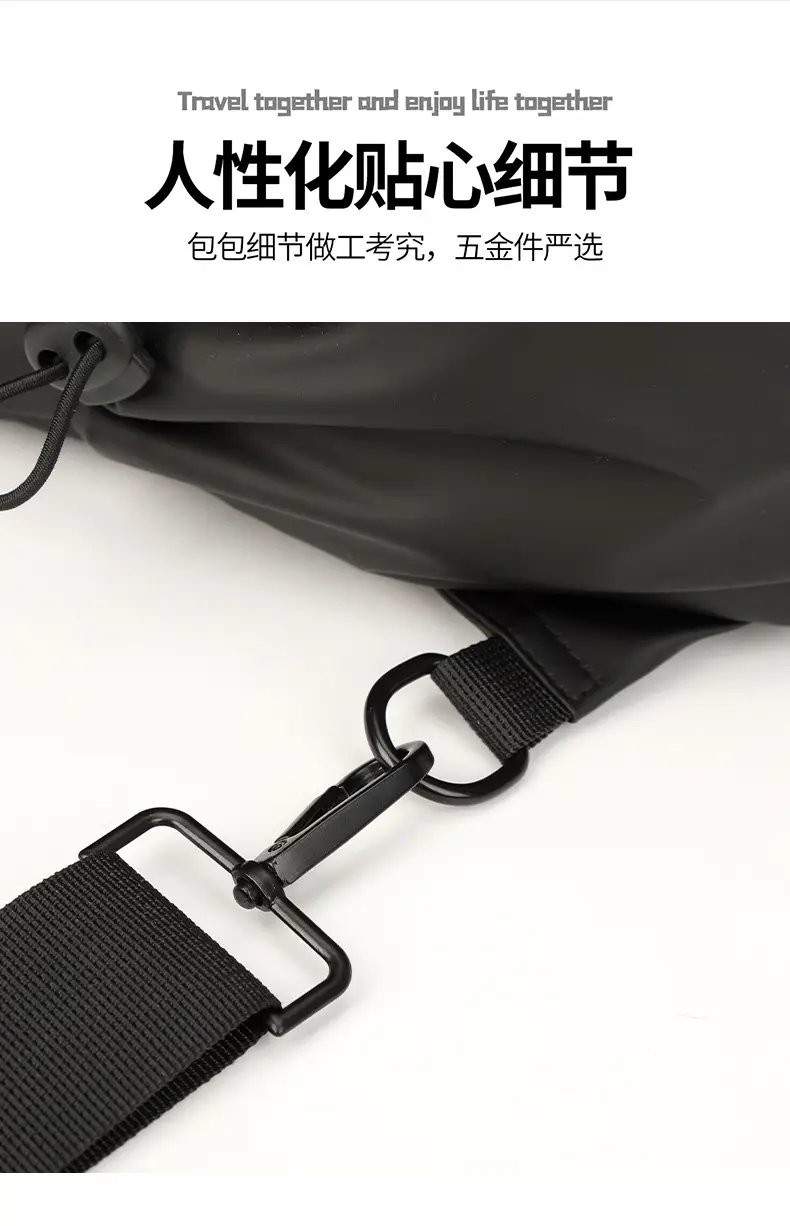 Men's Blue Crossbody Backpack with Adjustable Strap — feature 10