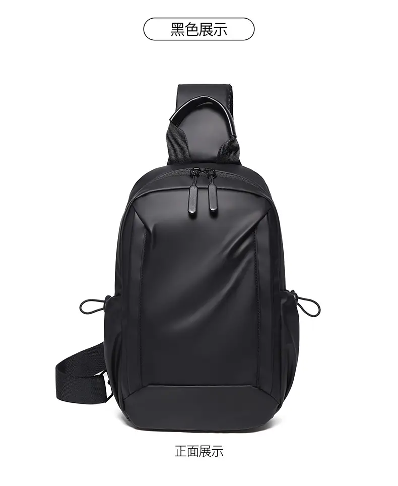 Men's Blue Crossbody Backpack with Adjustable Strap — feature 11