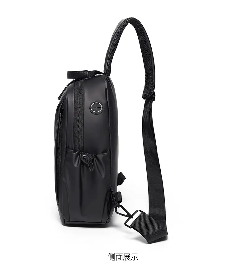Men's Blue Crossbody Backpack with Adjustable Strap — feature 13
