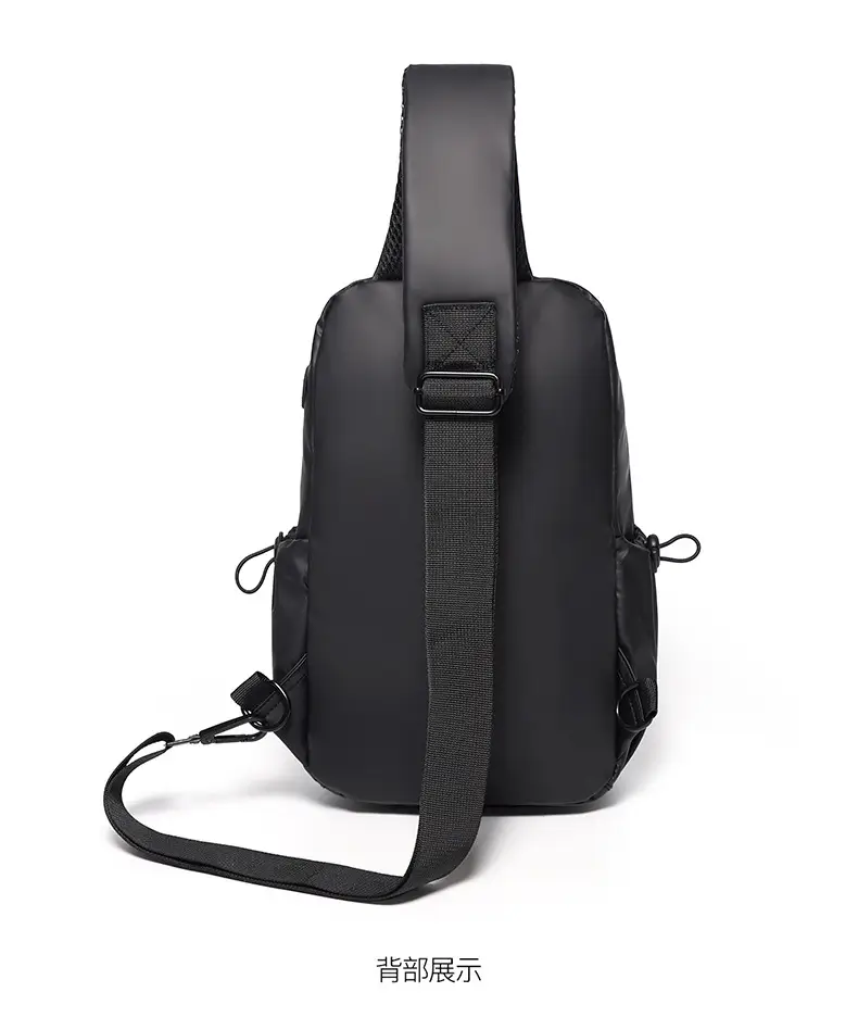 Men's Blue Crossbody Backpack with Adjustable Strap — feature 14