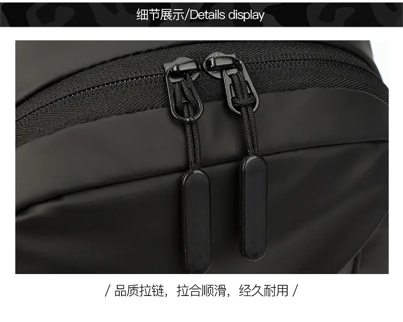 Men's Blue Crossbody Backpack with Adjustable Strap — feature 16