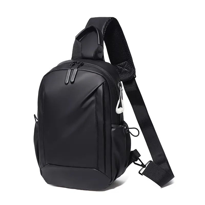 Men's Blue Crossbody Backpack with Adjustable Strap - Image 2
