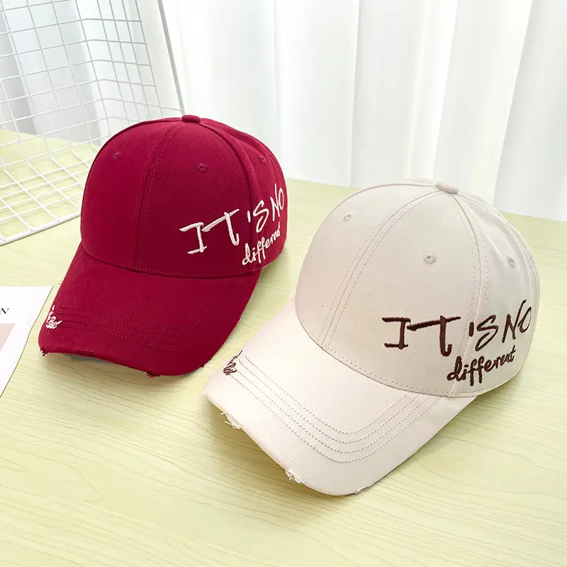 Korean Style IT NO Different Cap Red White