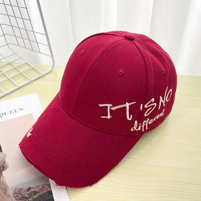 Korean Style IT NO Different Cap Red White — feature 9