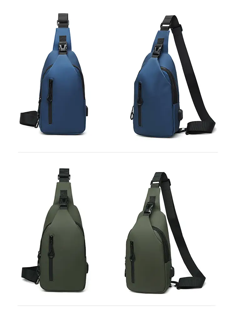 Men's Black Crossbody Bag with USB Charging — feature 19