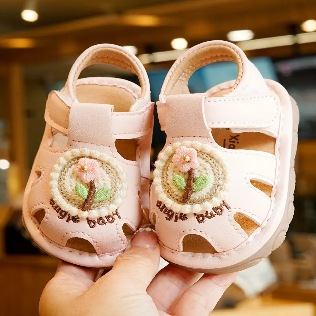 Toddler Sandals Summer Cream Non-Slip 1-2Y