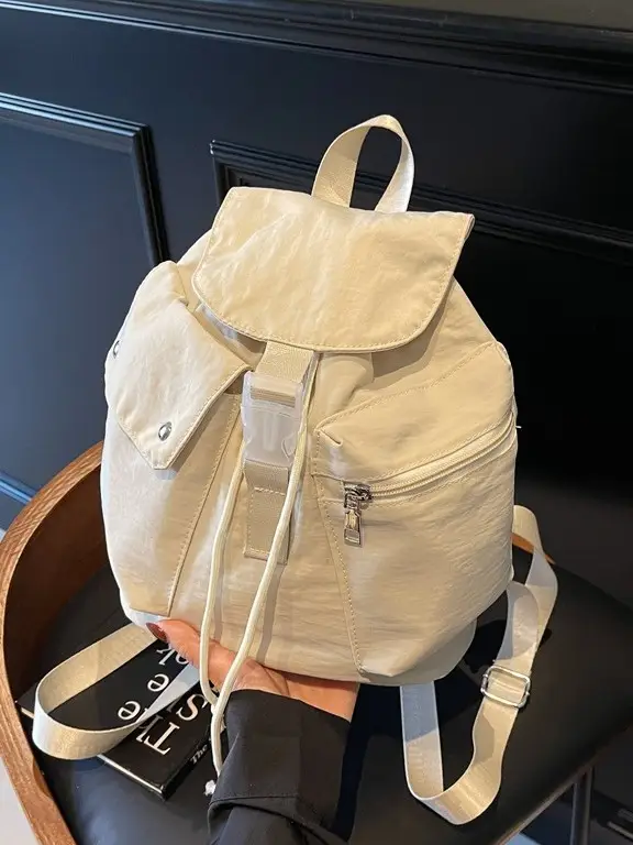 Women's Cross-Country Lightweight Travel Backpack Beige - Image 6
