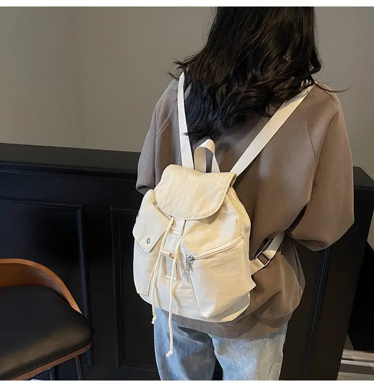 Women's Cross-Country Lightweight Travel Backpack Beige — feature 10
