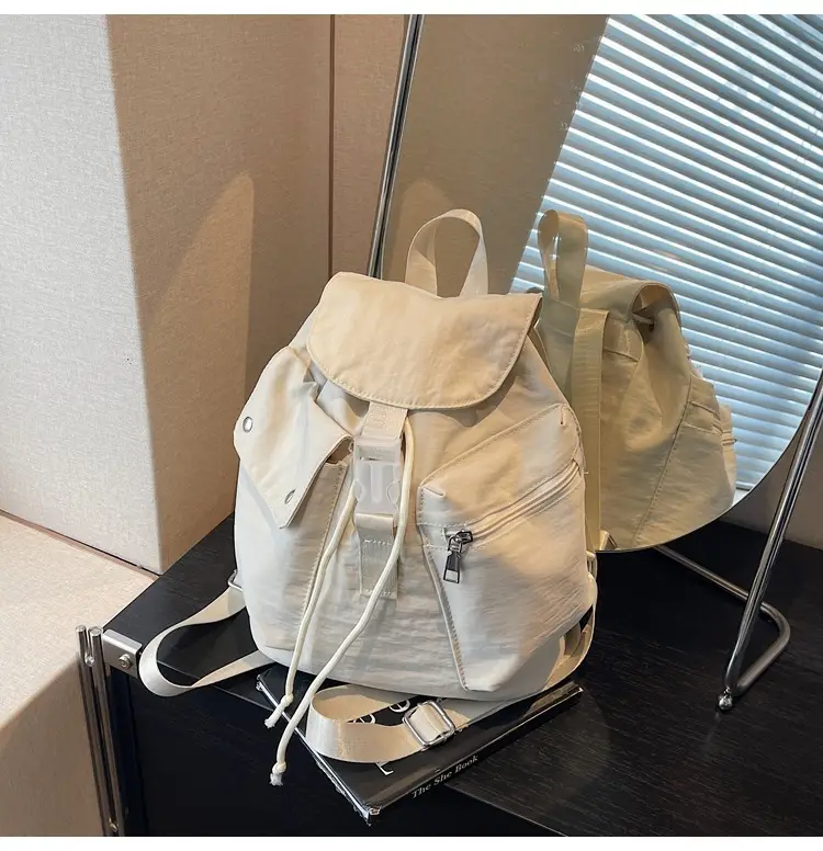 Women's Cross-Country Lightweight Travel Backpack Beige — feature 22