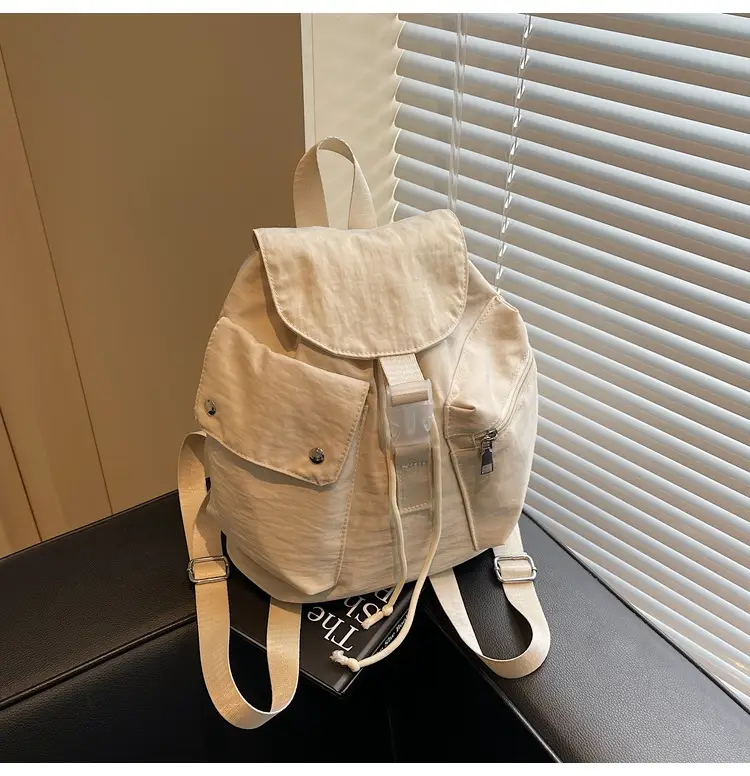 Women's Cross-Country Lightweight Travel Backpack Beige — feature 23