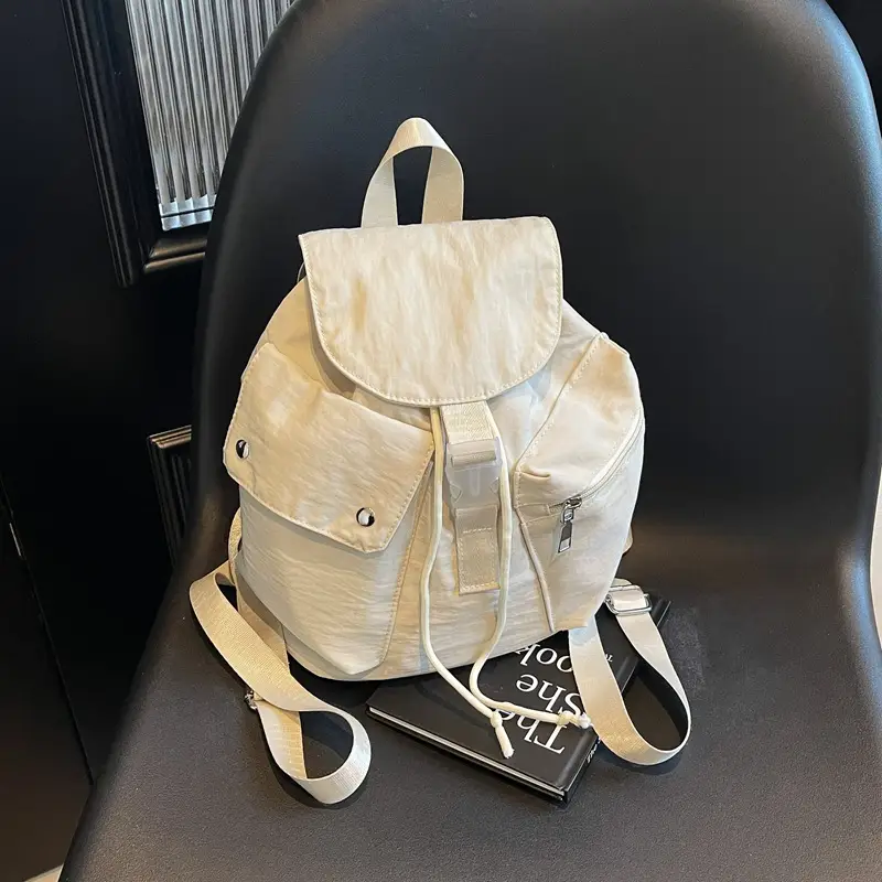 Women's Cross-Country Lightweight Travel Backpack Beige - Image 3