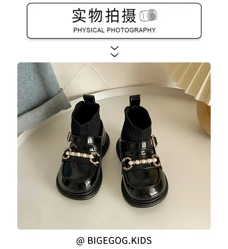 Baby Girls Socks Shoes Black Non-Slip Soft Sole — feature 8