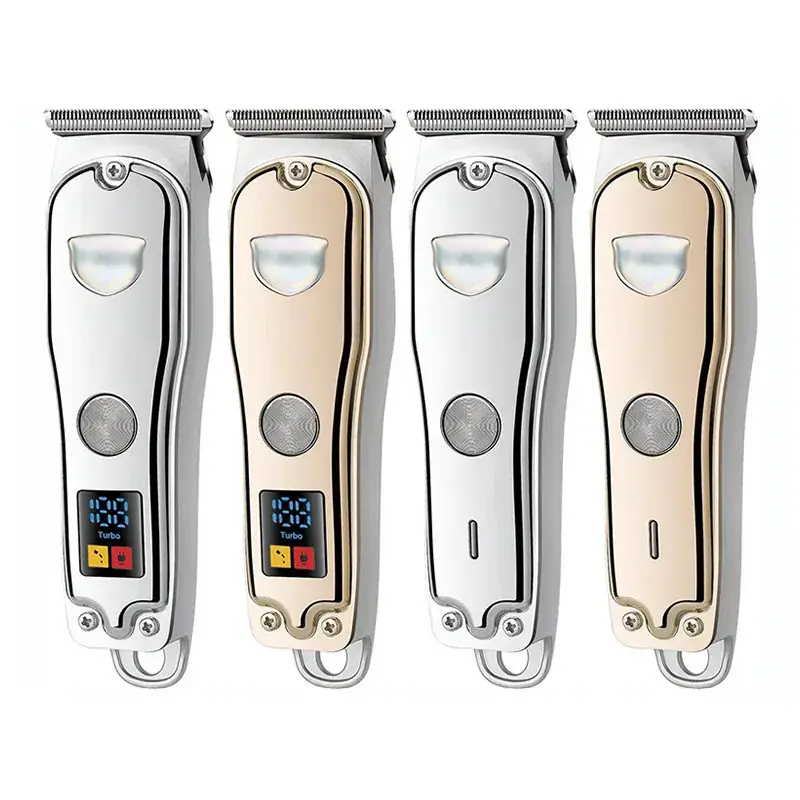 USB Rechargeable Gold Hair Clipper with 5 Blades - Image 6