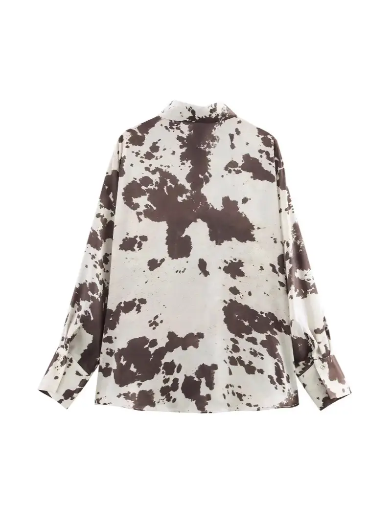 Midi Dress Animal Print Belted Silk Satin - Image 5