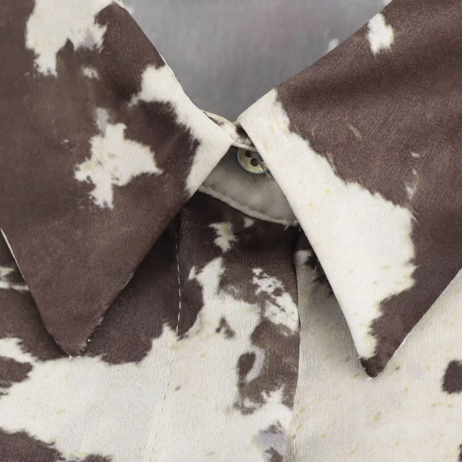 Midi Dress Animal Print Belted Silk Satin — feature 11