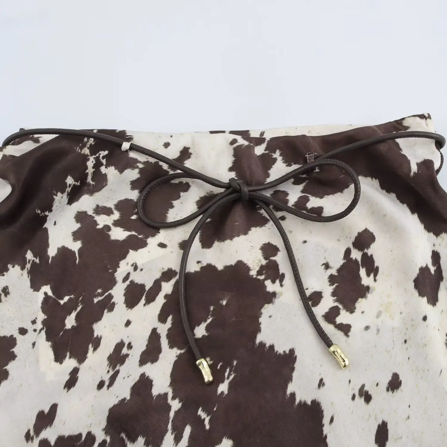 Midi Dress Animal Print Belted Silk Satin — feature 18