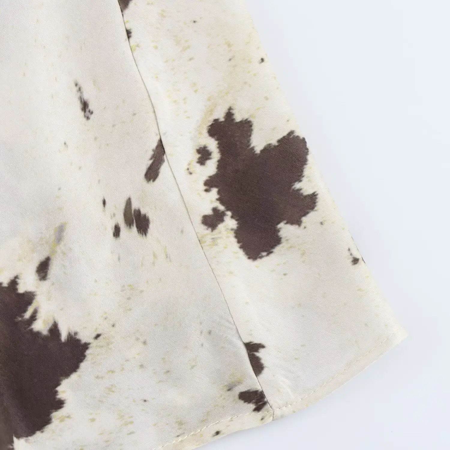 Midi Dress Animal Print Belted Silk Satin — feature 24