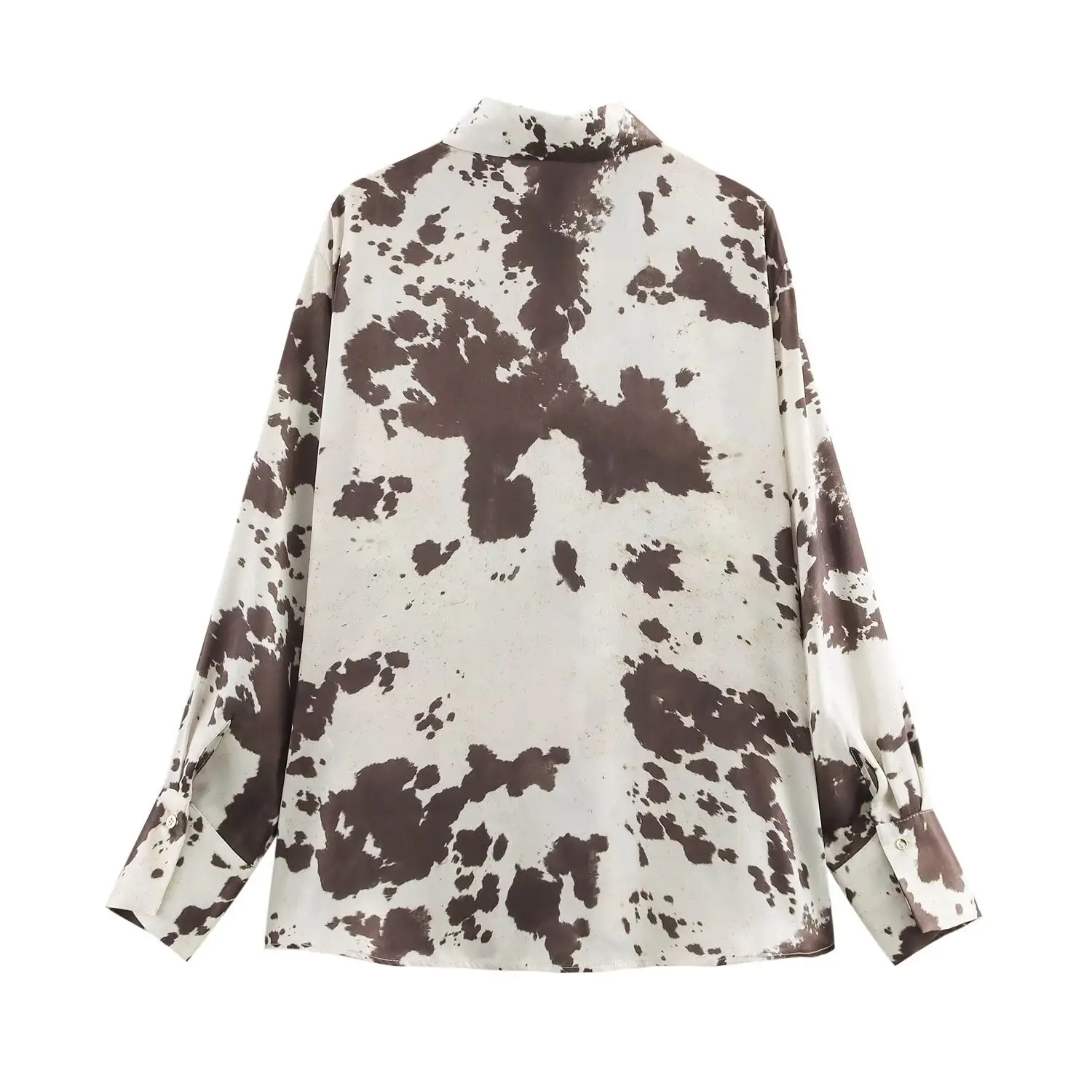 Midi Dress Animal Print Belted Silk Satin — feature 5