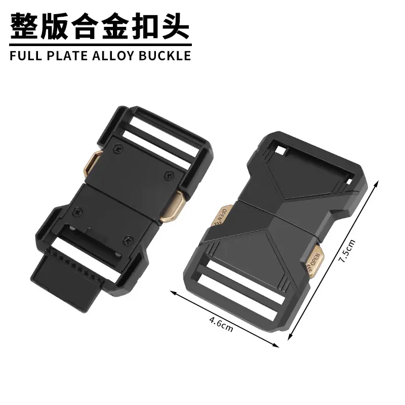 Men Navy Blue Alloy Belt with Quick Buckle - Image 15