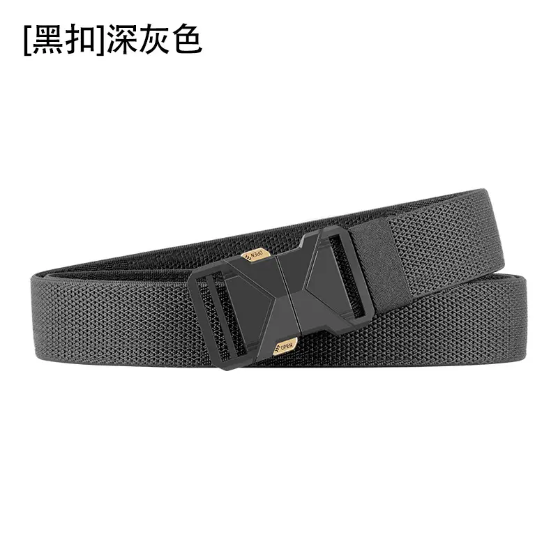 Men Navy Blue Alloy Belt with Quick Buckle - Image 2