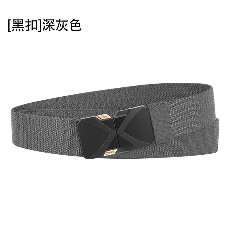 Men Navy Blue Alloy Belt with Quick Buckle - Image 7