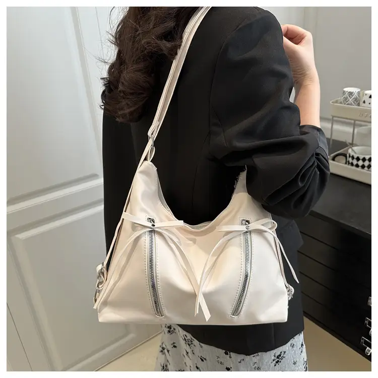 Pink Bow Shoulder Bag for Women Large Capacity — feature 11