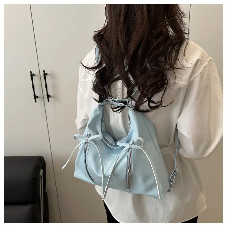 Pink Bow Shoulder Bag for Women Large Capacity — feature 16