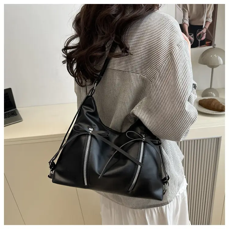 Pink Bow Shoulder Bag for Women Large Capacity — feature 17