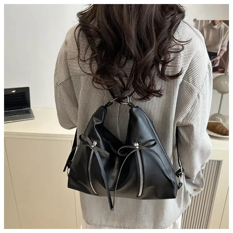 Pink Bow Shoulder Bag for Women Large Capacity — feature 18