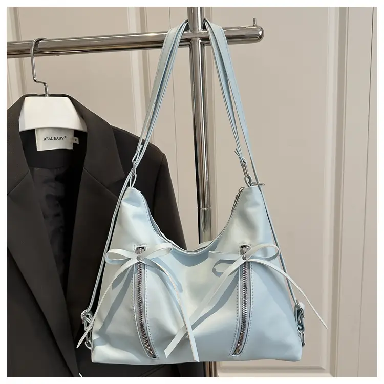 Pink Bow Shoulder Bag for Women Large Capacity — feature 24