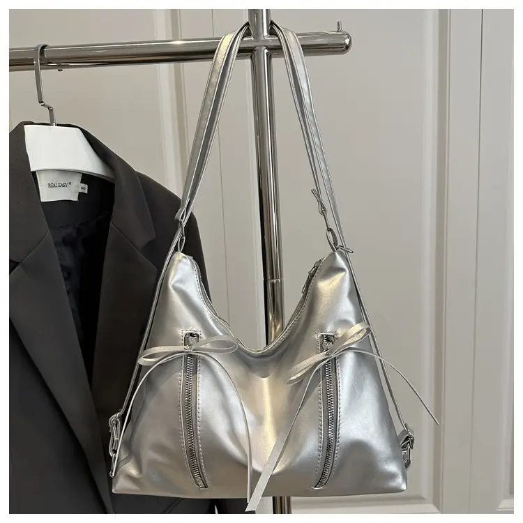 Pink Bow Shoulder Bag for Women Large Capacity — feature 26