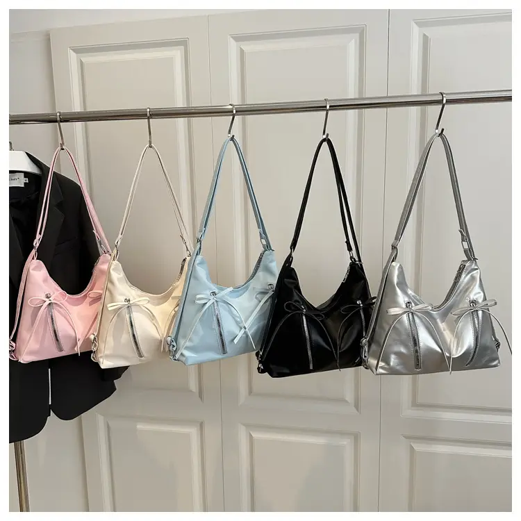 Pink Bow Shoulder Bag for Women Large Capacity — feature 29