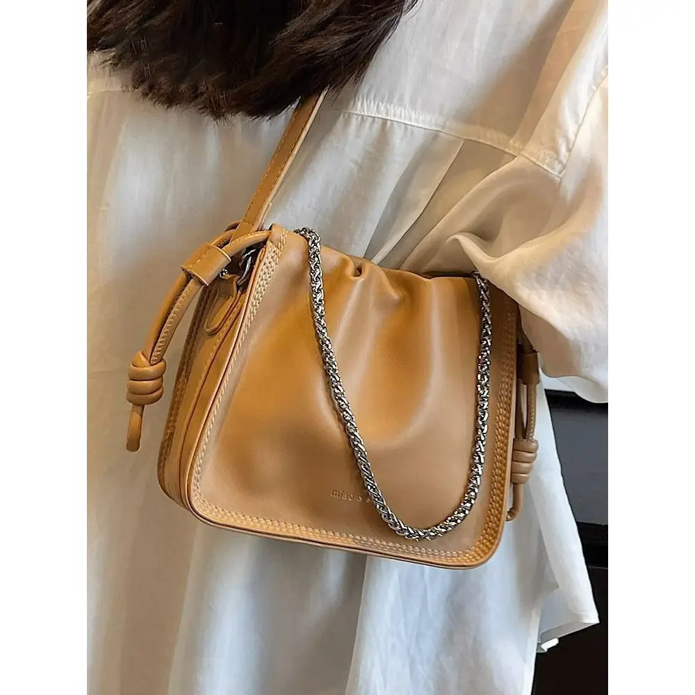 Black Pleated Shoulder Bag for Women New 2026 - Image 6