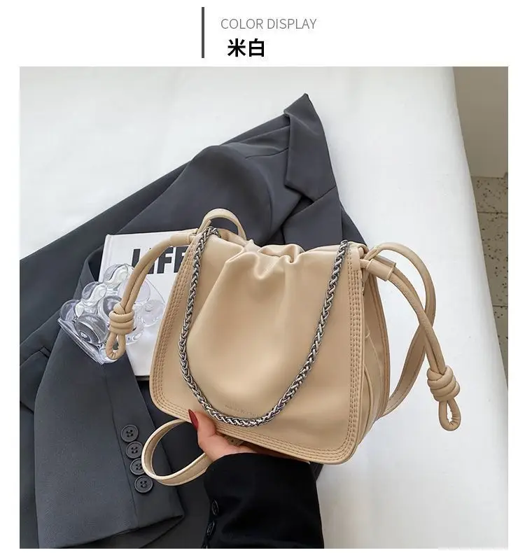 Black Pleated Shoulder Bag for Women New 2026 — feature 22