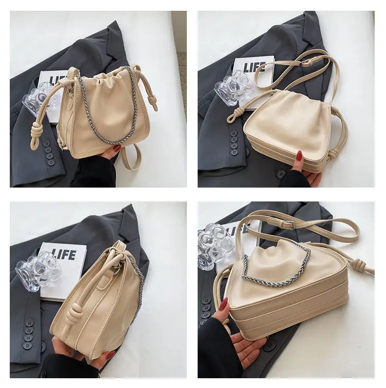Black Pleated Shoulder Bag for Women New 2026 — feature 9