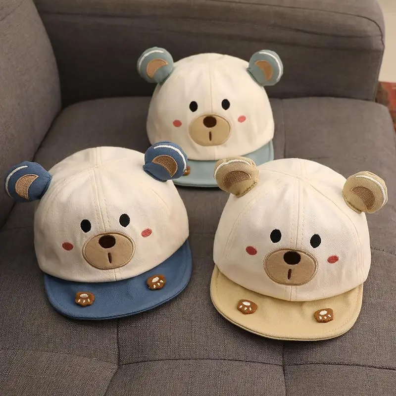 Men's Cute Bear Cap for Baby Sun Hat - Image 5