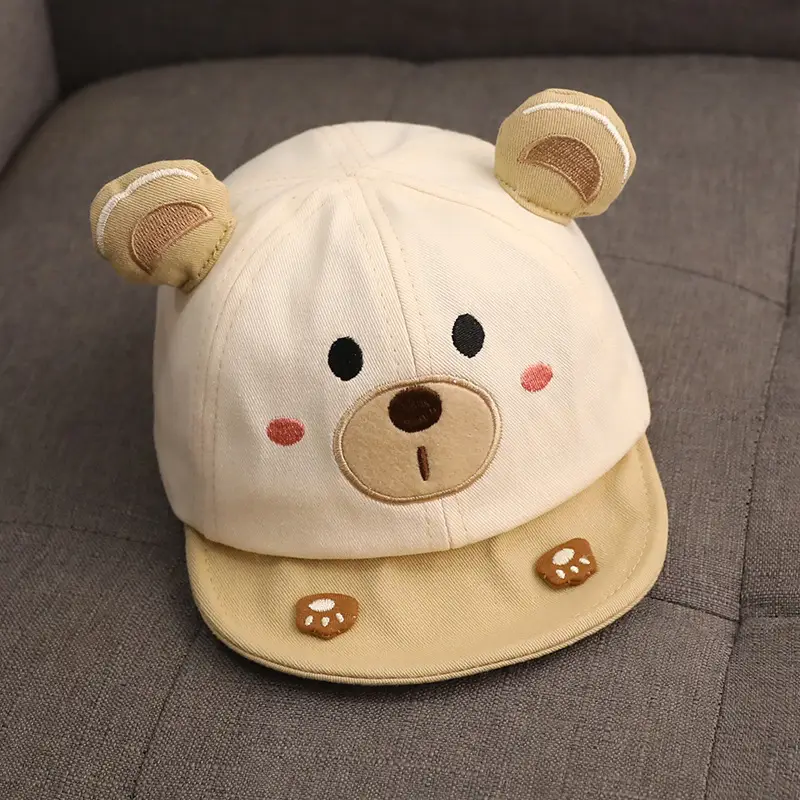 Men's Cute Bear Cap for Baby Sun Hat - Image 2