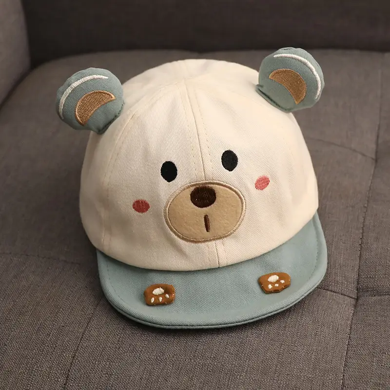 Men's Cute Bear Cap for Baby Sun Hat - Image 3