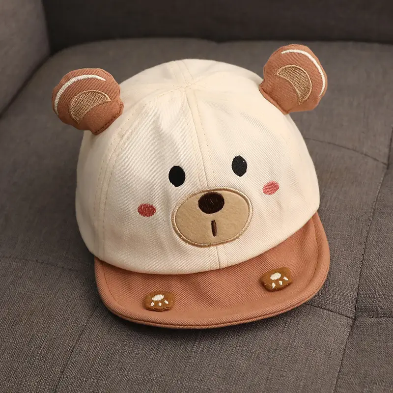 Men's Cute Bear Cap for Baby Sun Hat - Image 4