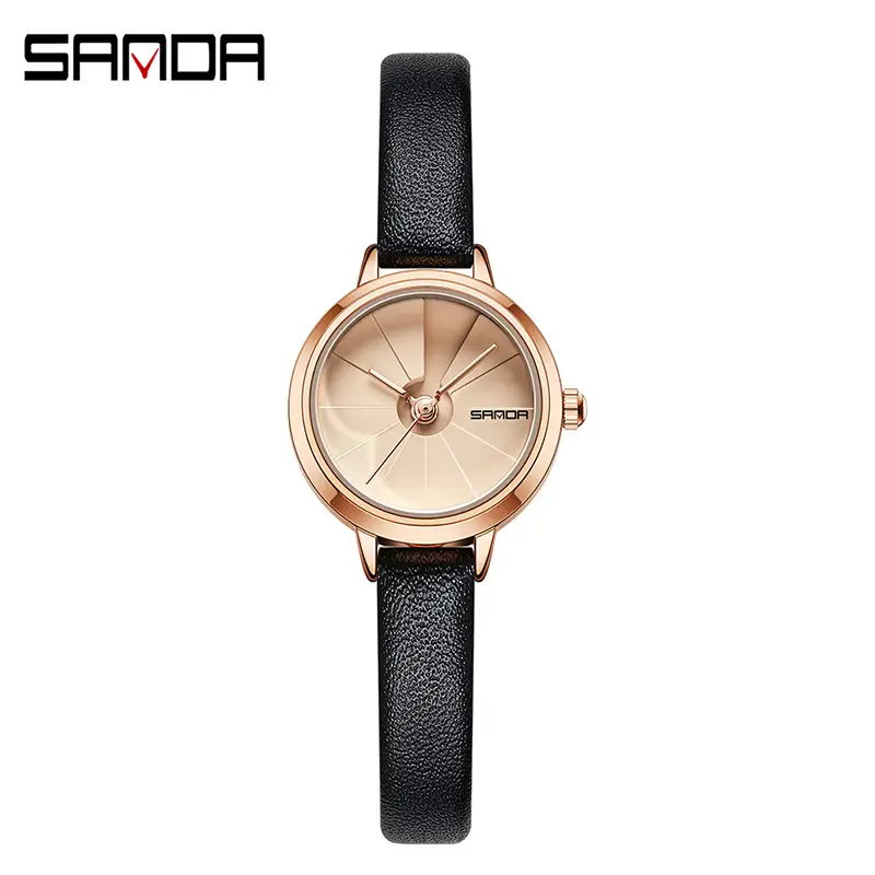 Sanda Rose Gold Mesh Watch for Women - Image 2