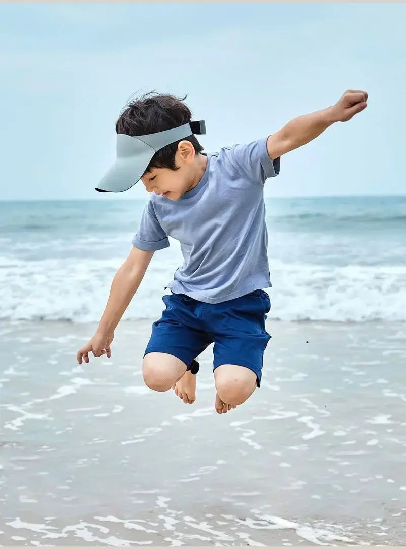 Children's Pink Sunscreen Cap Adjustable Strap — feature 13
