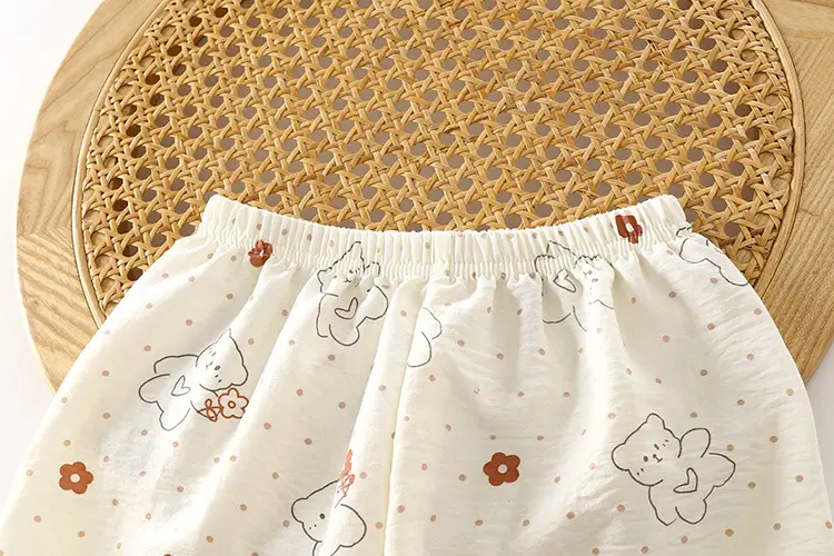 Girls' home clothes suit new loose thin pajamas lace pants air conditioning clothes two-piece children's clothing wholesale — feature 18