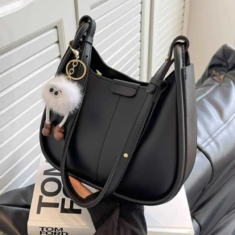 Women's Brown Leather Crossbody Bag 2026 New Model - Image 5