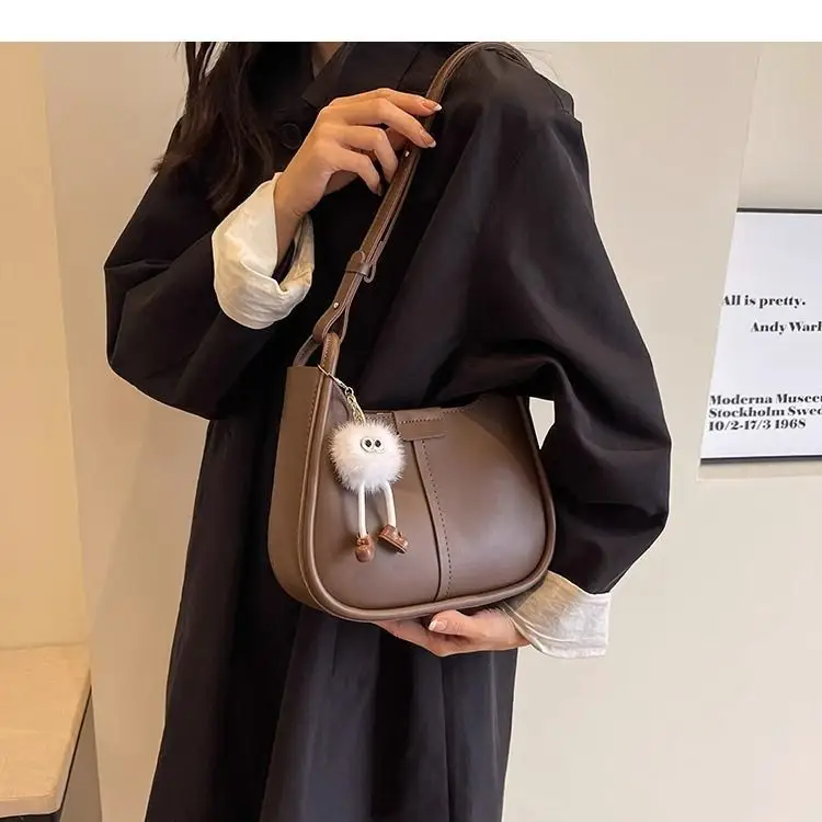 Women's Brown Leather Crossbody Bag 2026 New Model — feature 19