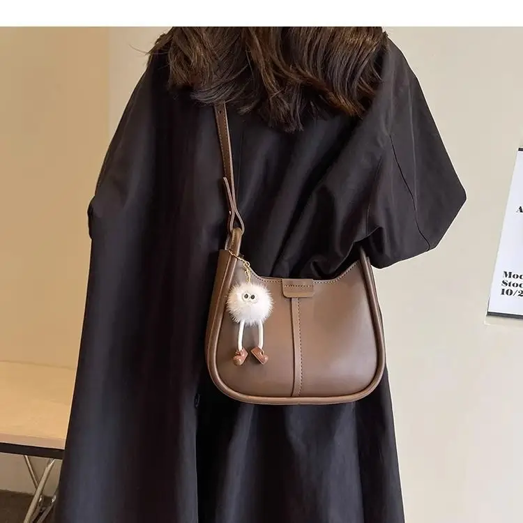 Women's Brown Leather Crossbody Bag 2026 New Model — feature 20