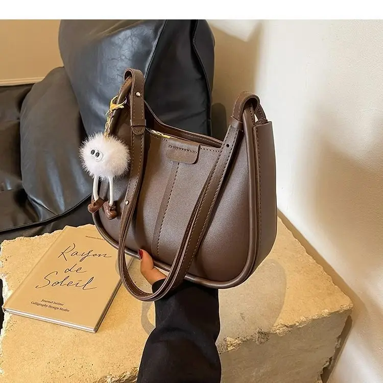 Women's Brown Leather Crossbody Bag 2026 New Model — feature 27